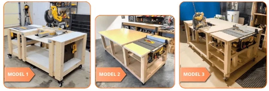 Workbench models included in the package
