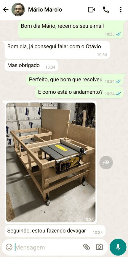 Projeto Bancada de Madeira em PDF