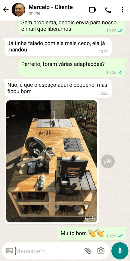 Projeto Bancada de Madeira em PDF